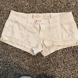Hollister white shorts